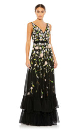 1 of 6 Mac Duggal 9171 Dress Black-Peach