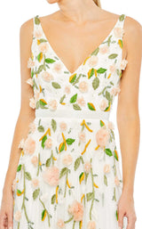 6 of 6 Mac Duggal 9171 Dress White-Multi