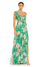 1 of 3 Mac Duggal 9175 Dress Green-Multi