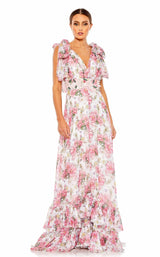 1 of 3 Mac Duggal 9178 Dress White-Multi