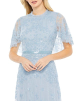 4 of 6 Mac Duggal 9192 Dress Powder-Blue