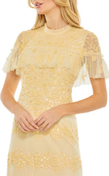 3 of 6 Mac Duggal 9193 Dress Buttercream