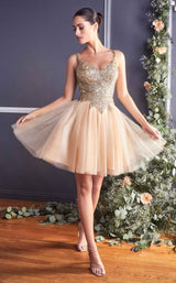 2 of 3 Cinderella Divine 9239 Dress Champagne-Gold