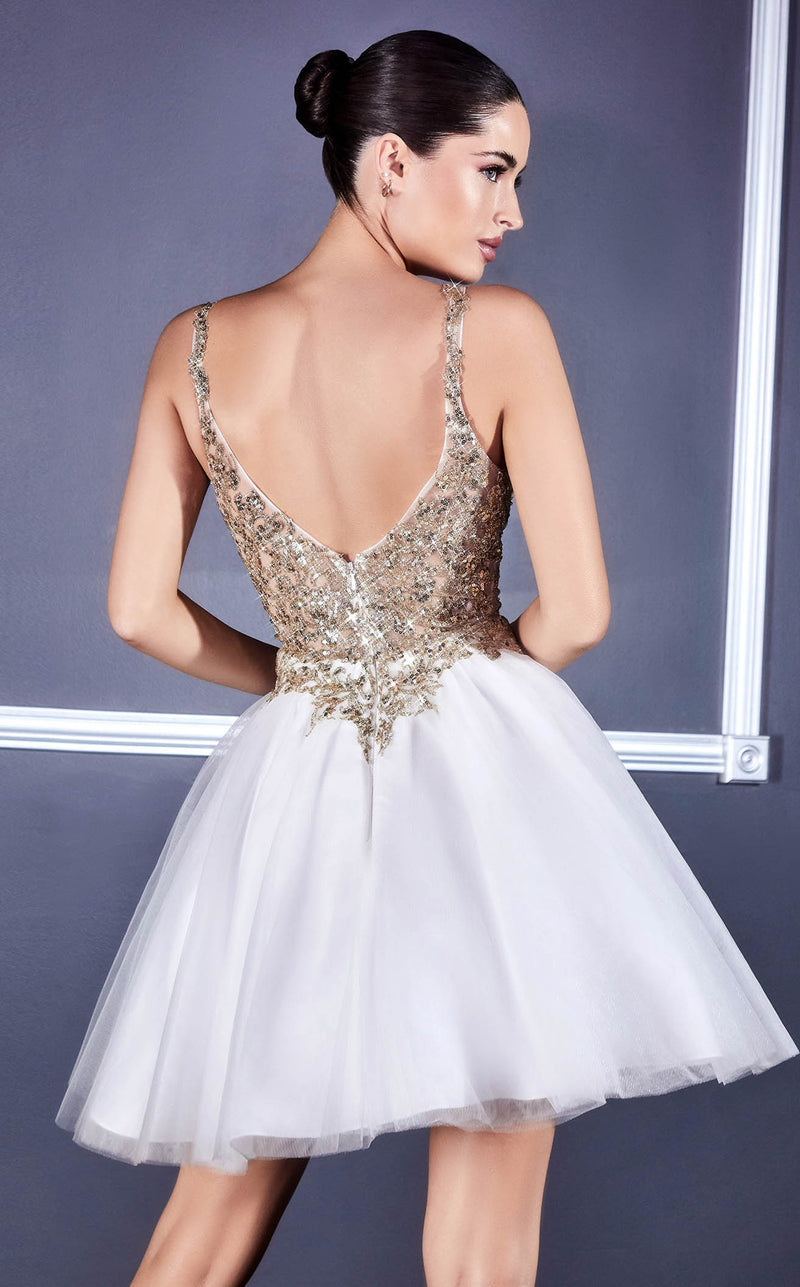 Cinderella Divine 9239 Dress Off-White-Gold