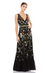 1 of 3 Mac Duggal 93548 Dress Black-Multi