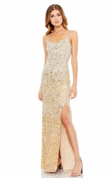 1 of 3 Mac Duggal 93553M Dress Champagne-Silver