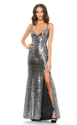 1 of 3 Mac Duggal 93576 Dress Black-Silver