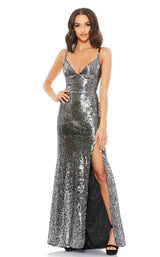 1 of 3 Mac Duggal 93576M Dress Black-Silver