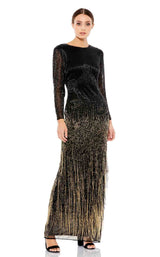 1 of 3 Mac Duggal 93584 Dress Black-Gold