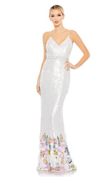 1 of 3 Mac Duggal 93617 Dress White