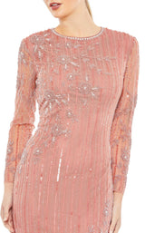 6 of 6 Mac Duggal 93626 Dress Rose