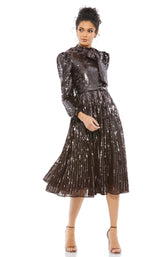 1 of 3 Mac Duggal 93642 Dress Dark-Chocolate