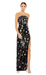 1 of 3 Mac Duggal 93695 Dress Black-Multi
