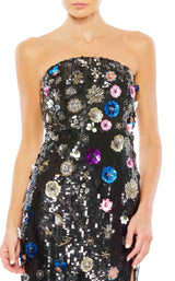 3 of 3 Mac Duggal 93695 Dress Black-Multi