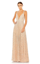 1 of 3 Mac Duggal 93701 Dress Nude-Silver