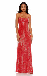 1 of 3 Mac Duggal 93721 Dress Cherry