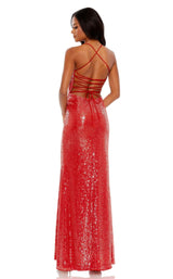 2 of 3 Mac Duggal 93721 Dress Cherry
