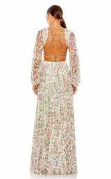 2 of 3 Mac Duggal 93746 Dress White-Multi