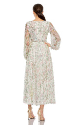 2 of 3 Mac Duggal 93788 Dress White-Multi