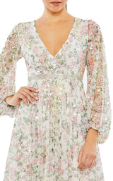 3 of 3 Mac Duggal 93788 Dress White-Multi