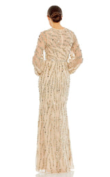 Mac Duggal 93789 Dress Nude-Gold
