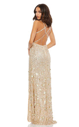 2 of 3 Mac Duggal 93800 Dress Nude-Silver