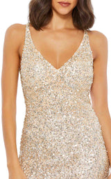3 of 3 Mac Duggal 93800 Dress Nude-Silver