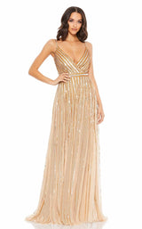 1 of 3 Mac Duggal 93801 Dress Nude-Gold