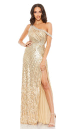 1 of 3 Mac Duggal 93802 Dress Nude-Gold