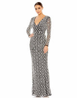 1 of 3 Mac Duggal 93808 Dress Black-Silver