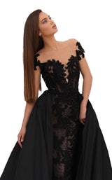 7 of 10 Tarik Ediz 93822 Dress Black