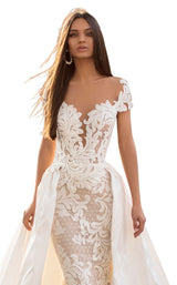 6 of 10 Tarik Ediz 93822 Dress Ivory