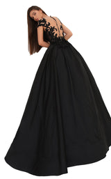 4 of 10 Tarik Ediz 93822 Dress Black