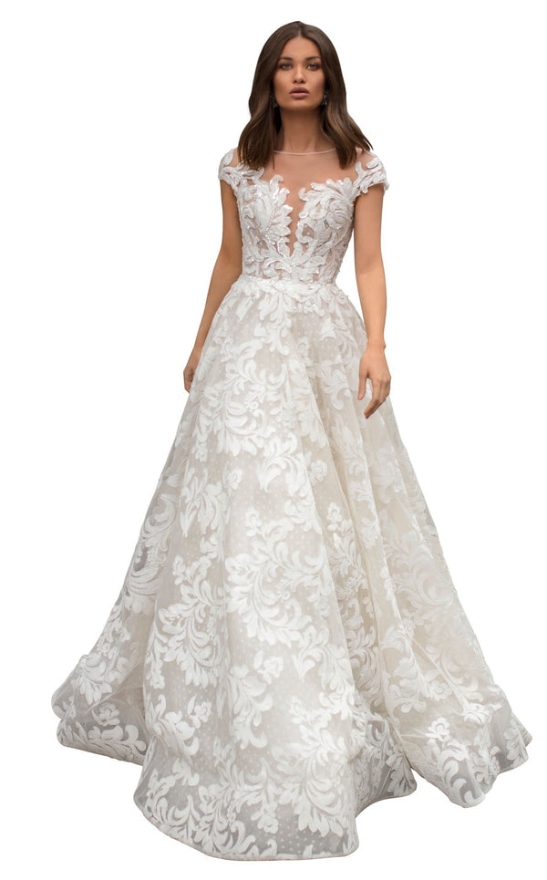 Tarik Ediz 93823 Dress Ivory