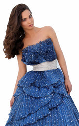 3 of 4 Tarik Ediz 93830 Dress Navy