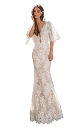 1 of 4 Tarik Ediz 93837 Dress Ivory