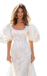 3 of 4 Tarik Ediz 93841 Dress Ivory