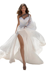 1 of 6 Tarik Ediz 93854 Dress Ivory