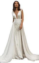 2 of 6 Tarik Ediz 93913 Dress Ivory