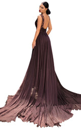 3 of 6 Tarik Ediz 93913 Dress Brown