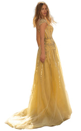 2 of 4 Tarik Ediz 93915 Dress Yellow