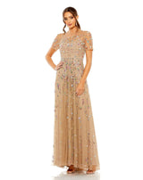 1 of 3 Mac Duggal 93924 Dress Antique-Gold