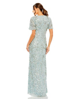 3 of 3 Mac Duggal 93932 Dress French-Blue