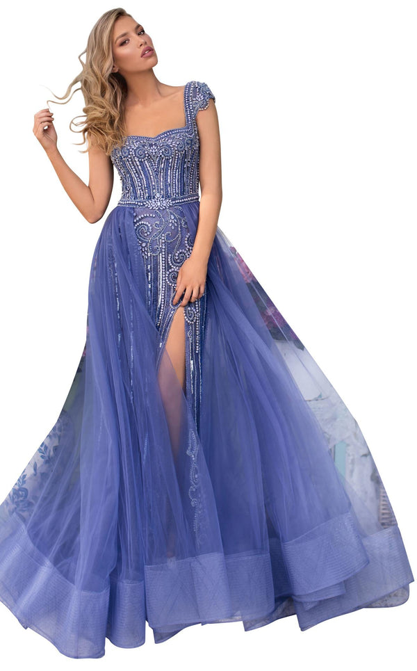 Tarik Ediz 93936 Dress Ice-Blue