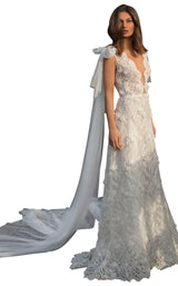 1 of 4 Tarik Ediz 93956 Dress Ivory