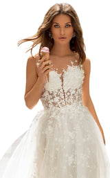 3 of 4 Tarik Ediz 93965 Dress Ivory