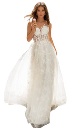 1 of 4 Tarik Ediz 93965 Dress Ivory