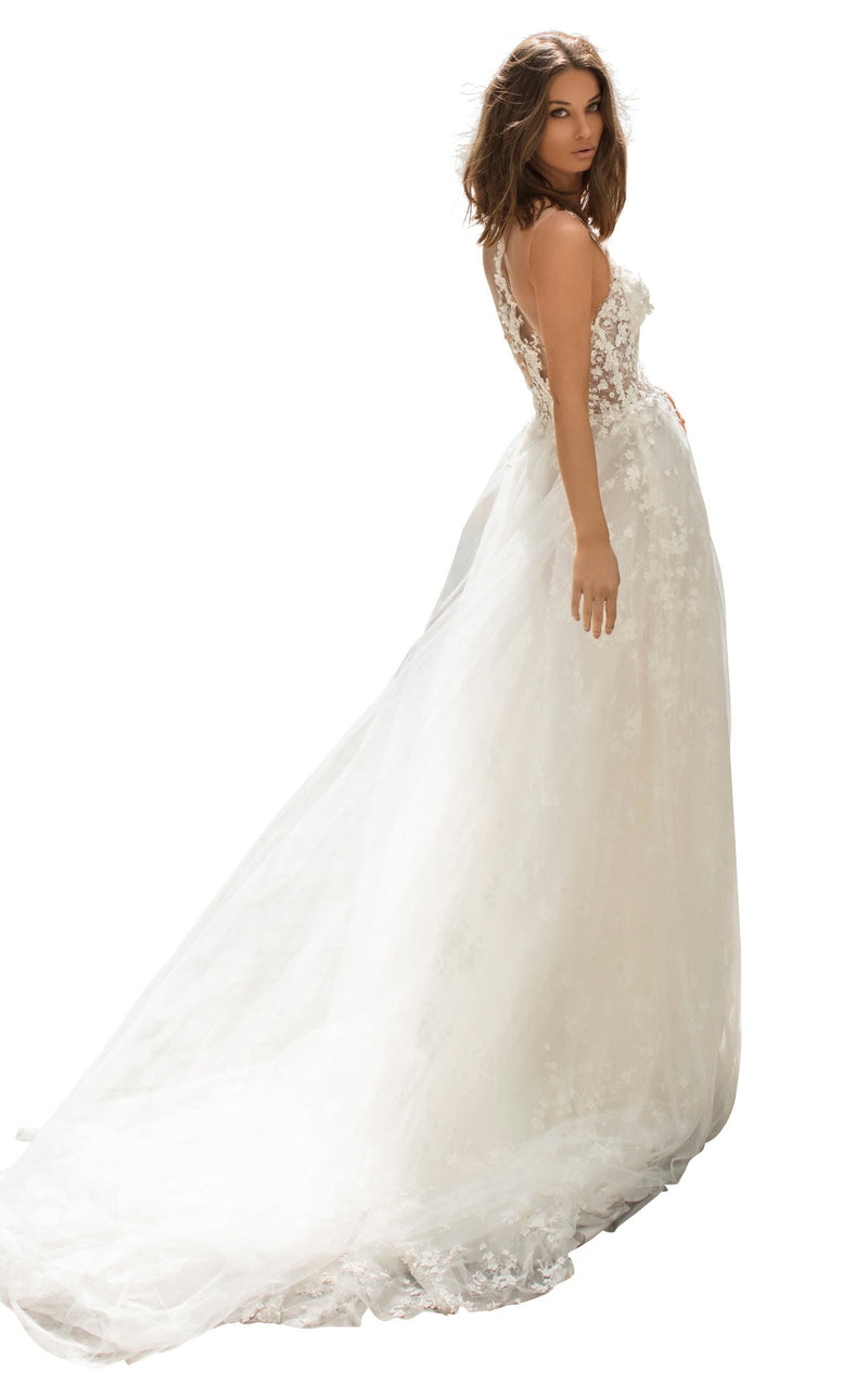 Tarik Ediz 93965 Dress Ivory