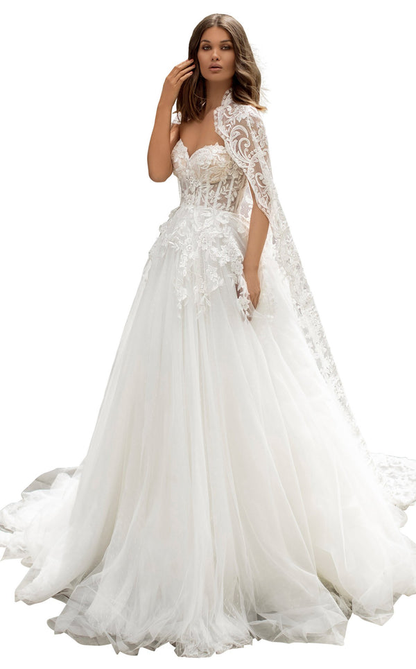 Tarik Ediz 93966 Dress Ivory