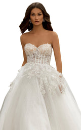 5 of 8 Tarik Ediz 93966 Dress Ivory